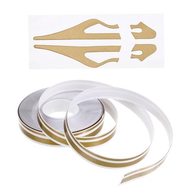 HIAKDOFT Gold Pinstripe Tape Car Side Stripe Decal Weatherproof Waterproof Car Truck Decor Sticker