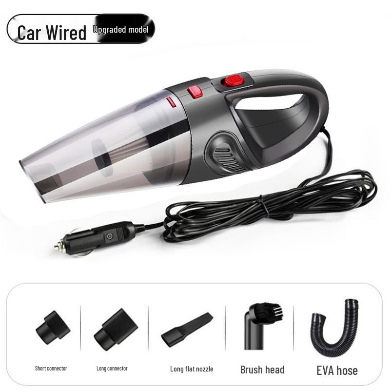 Rechargeable High-Power Wireless Handheld Car Vacuum Cleaner with Strong Suction for Hair