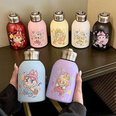 Little Fatty Ding Thermos Cup Cartoon Portable Big Belly Cup Outdoor Portable Accompanying Direct Drinking Cup