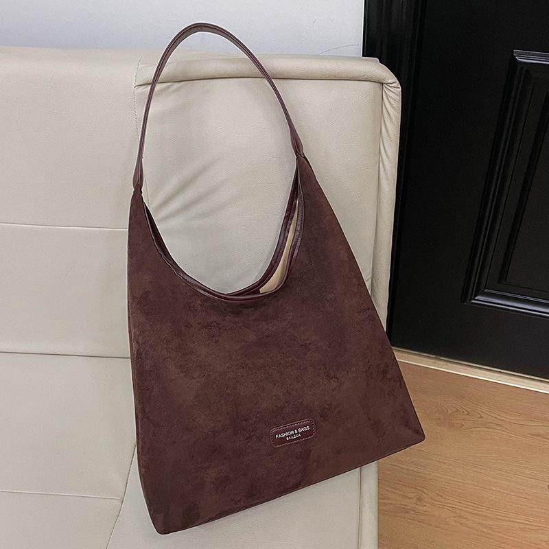 Casual large-capacity bag women's new summer popular simple shoulder underarm bag fashionable bucket bag