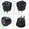 10Pcs 12V Round Rocker Switch ON/Off SPST 2Pin Toggle Switch with Wires 6A/250V 10A/125V AC for Automotive Boat etc