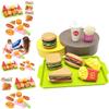 Imaginative Pretend Play Food Set For Kids With Burger Sandwich And French Fries