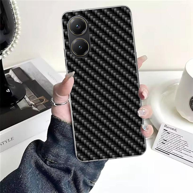 Forged Carbon Pattern For Xiaomi Poco X7 X6 X5 X4 Nfc F7 Ultra F6 F5 Pro Phone Case F4 Gt F3 M6 M5 M4 M3 5G Fundas Cover Coque