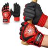 Spidergrip Nonslip Batting Gloves Black (M, Red)