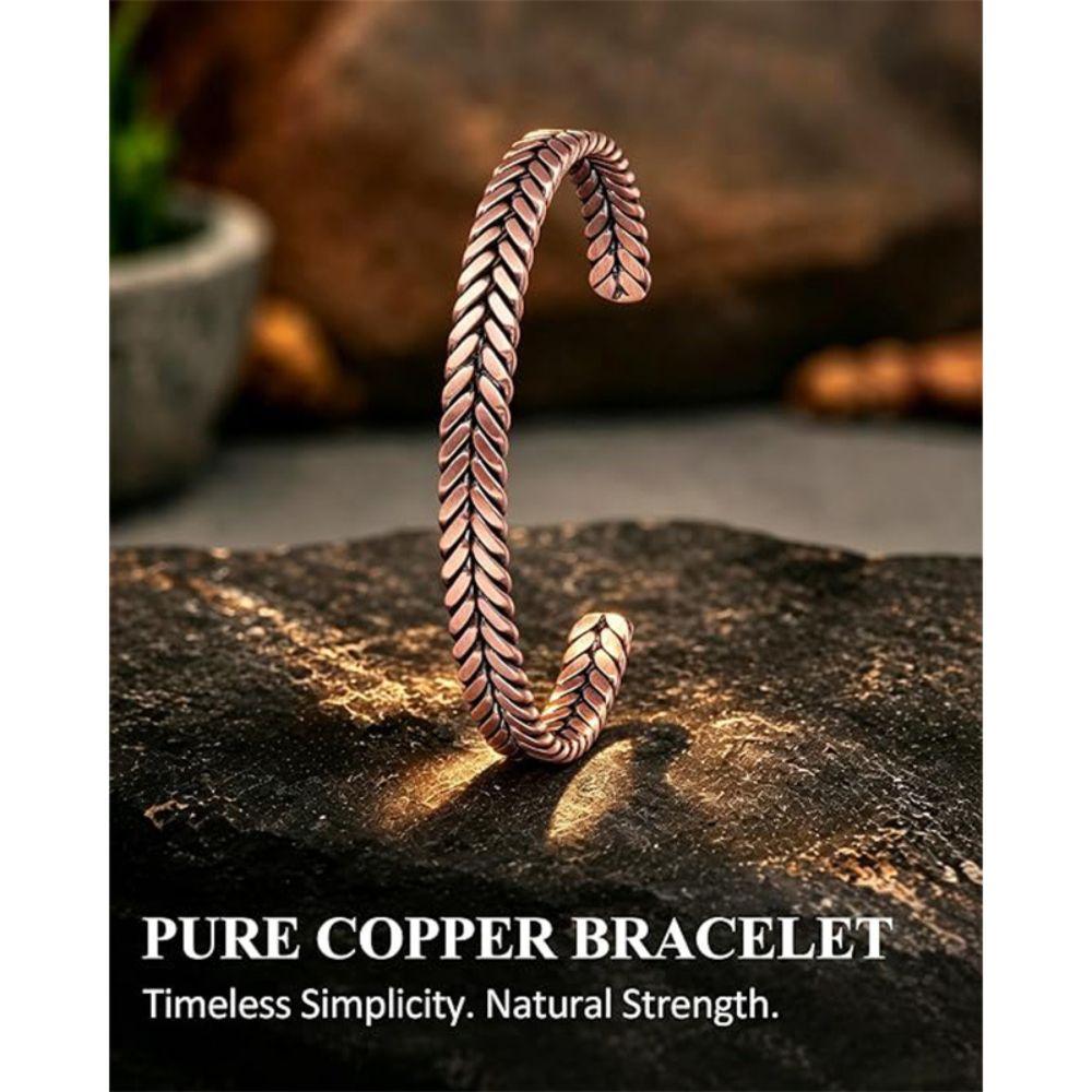 Waterproof Cuff Bracelet Pure Copper Copper Cuff Bracelet Stylish Wrist Cuff Daily Wear