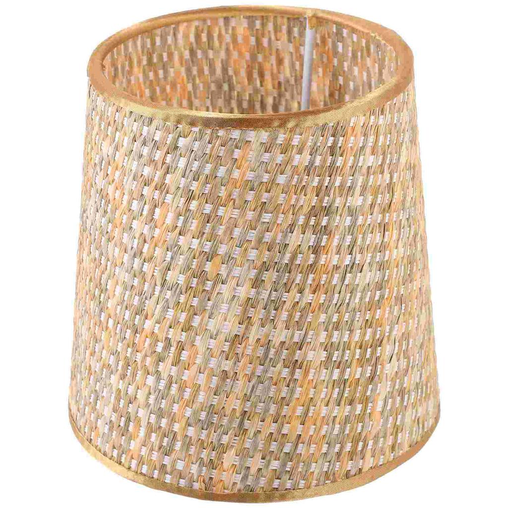Pendant Light Shades Only Pvc Fabric Lampshade Shell Bedroom Colorful Woven Tapered