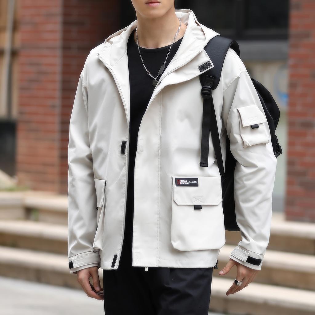 Jacket Men's Hooded Loose Three-dimensional Bag Casual Jacket Jacket Men's Clothing