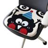Plush Memory Foam Cartoon Chair Cushion for Office & Dining - Thickened Student Seat for Autumn & Winter.