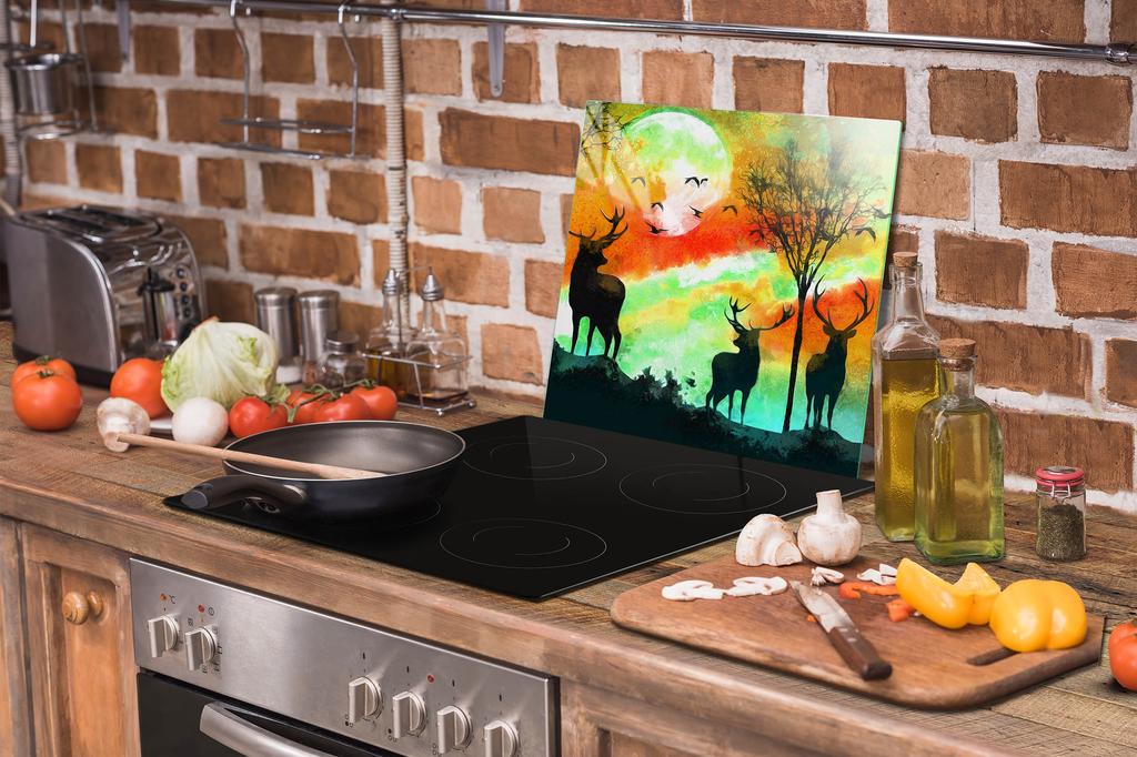 SZKLANA PŁYTA OCHRONNA NA KUCHENKĘ 50x52 JELEŃ