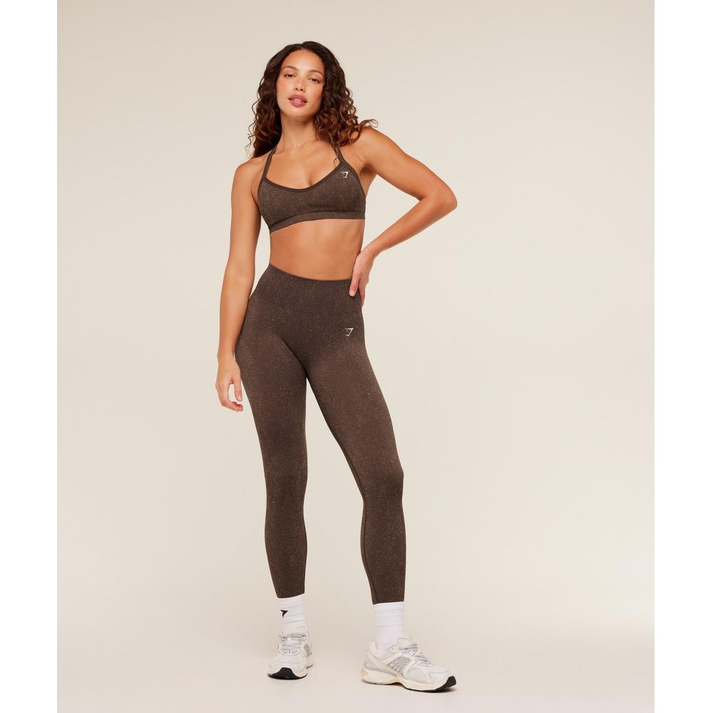 Gymshark Adapt Fleck X Whitney Leggings Archive Brown Lifestyle Brown B2a1b Ndf4