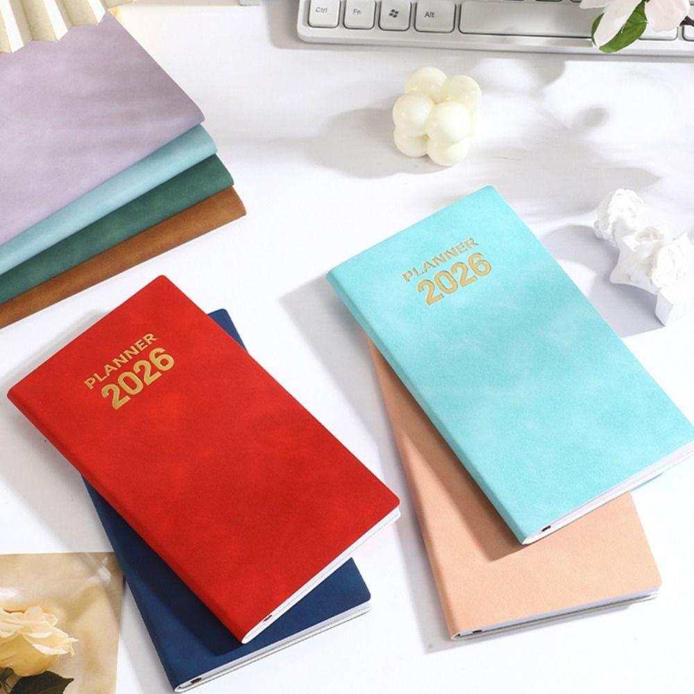 To Do List 2026 Agenda Book A6 English Notepad High Quality Pocket Diary Book  Students