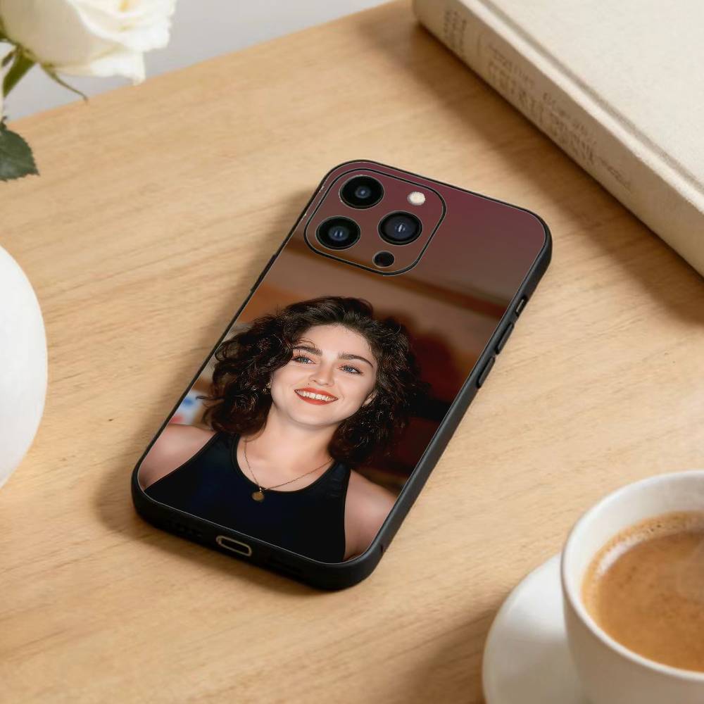Sängerin E-Madonna Handyhülle Für iPhone 17 16 15 14 13 12 Max Plus Silikon Schwarze Hülle