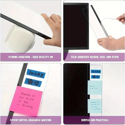 1pc Monitor Memo Board Clip - Streamline Workspace, Enhance Decor with Durable Note Holder for Home & Office