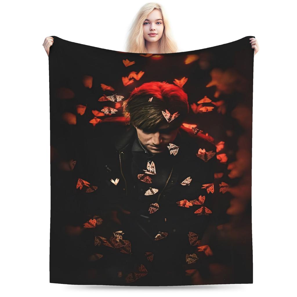 Warm BlanketGirls Boys Camping Silent Hill Throw Blanket Run Heather Flannel Bedspread For Bedroom Funny Sofa Bed Cover