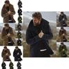 Men's Winter Warm Thick Coat Trench With Storm Cuffs And Cozy Lining Inside