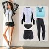 OLOEY Women's Long-Sleeve Rash Guard & Wetsuit Pants Set