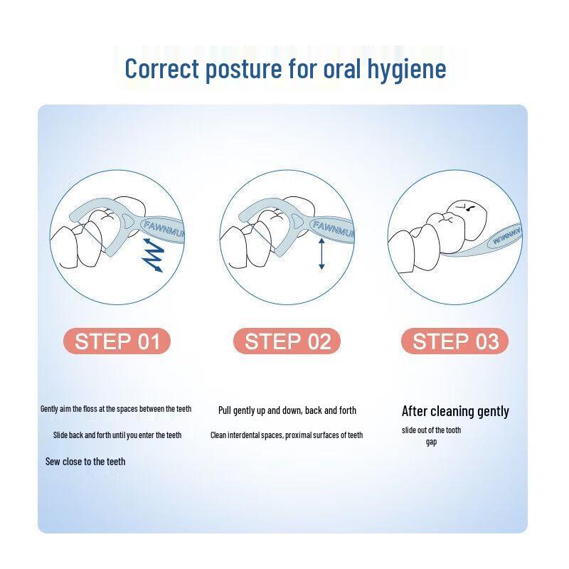 Little Deer Mom Individually Wrapped Dental Floss Picks