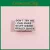 Creative Minimalist Black Letter Metal Brooch Vintage Inspirational Quote Pin For Individuals Stylish