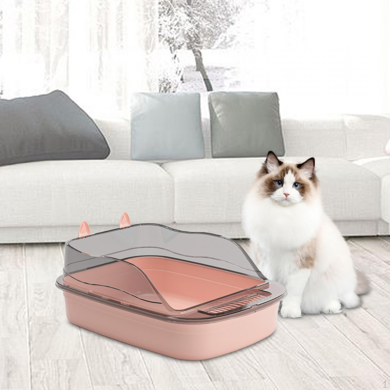 

Лоток для мусора, горшок для котенка, туалет, мультяшный образ, кошачий лоток розовый