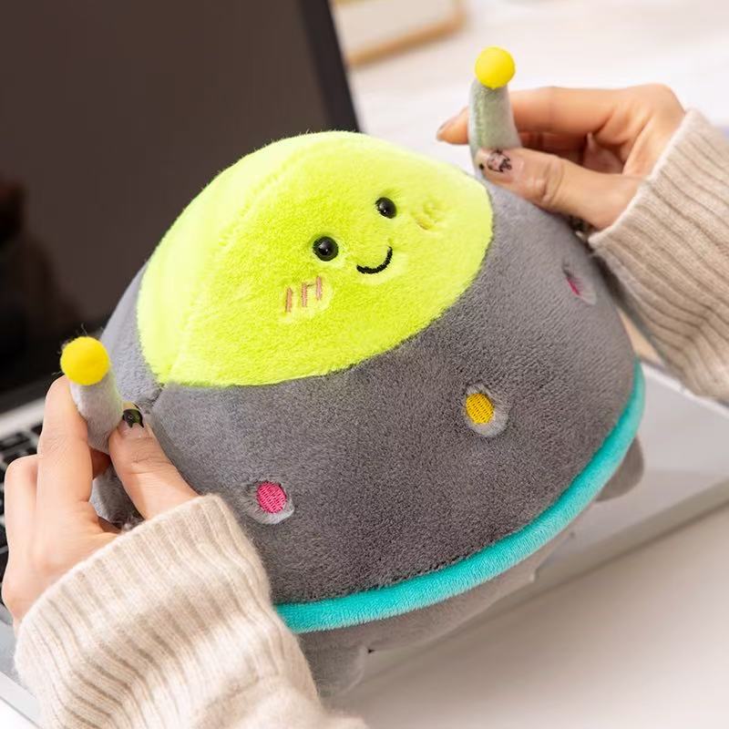 Simulation Spaceship Rocket Doll Plush Toy 18/27 Cm Handmade Cartoon Anime Cute Pillow Cushion Children's Birthday Decoration