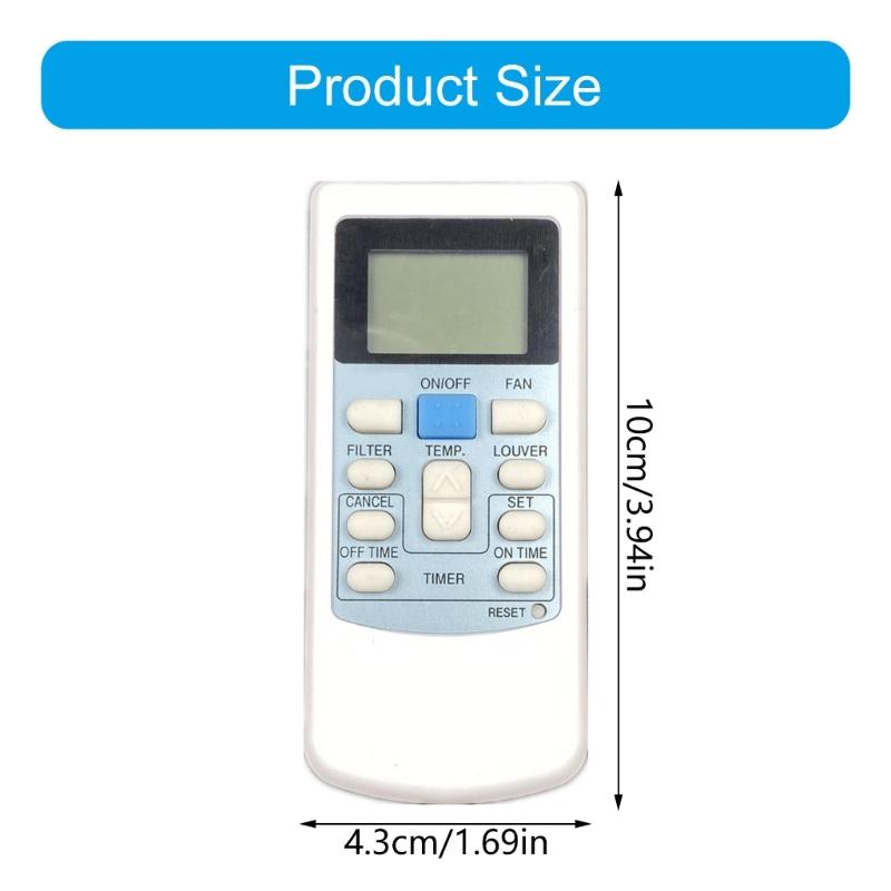 Remote Control for PC-LH3A PC-LH6 PC-LH6Q Air Conditioner Units with Energy Saving Mode Reducing Battery Consumption