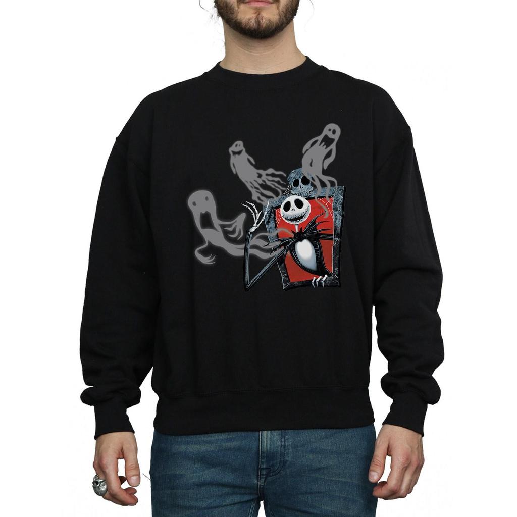 Disney Mens Nightmare Before Christmas Ghosts Of Jack Sweatshirt