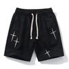 Modische Sommer-Shorts für Herren Kleidung Stickerei Locker Elastischer Bund Freizeit Strandshorts