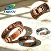 Herren Glaubenskreuz Magnetisches Balance-Armband Zinklegierung Edelstahl Bibelvers Gebetsarmband Geschenk für Christen
