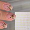 1pcs Black White Pink Mini Bowknot Design Nail Art Sticker Self Adhesive Lace Ribbons Bow Butterfly Decals Nail Art Decoration