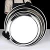 Heavy-Duty Stainless Steel Shallow Round Serving Tray