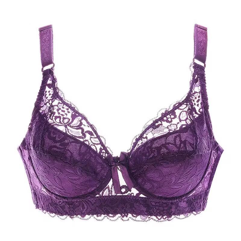 Plus Size Sheer Lace Underwire Bra - Sexy, Comfortable & Lightweight