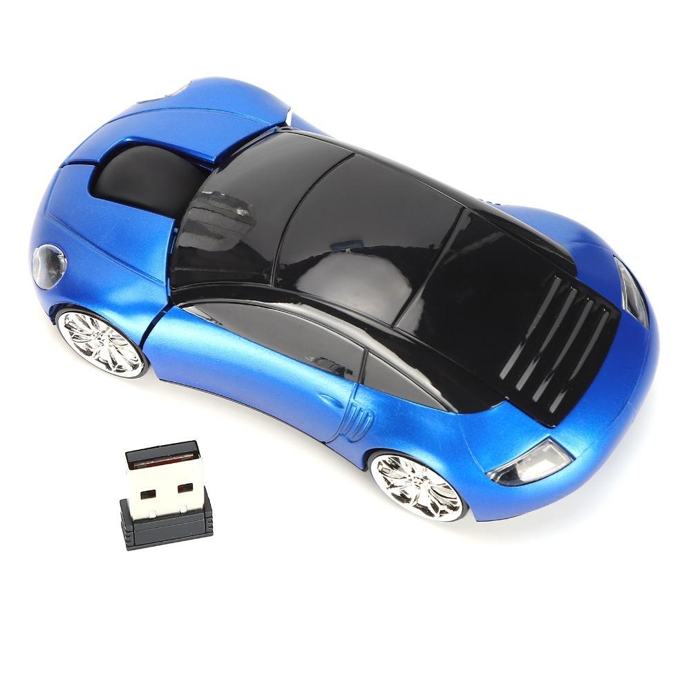 

Colorful 2.4G Car Shaped Mouse LED Light Portable Laptop Mouse Blue/Red/Pink/Black USB Receiver Mouse Gaming Setup синій