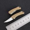 Brass Foding Knife Portable Mini Pocket Knives for Men Gift Keychain Outdoor Survival Multitool EDC For Unpacking Express Boxes