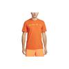 T Shirts Men's Orange Crew Neck Moderate Straight Fit FN0825-893