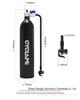 CYCLAMI 200PSI Bicycle Tubeless Tire Air Tank, Portable High-Pressure Bottle with French/American Valve, Aluminum Alloy.