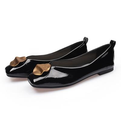 Eleganti Scarpe da Ufficio Donna Basse Moda Donna Scarpe a Barca Marca Donna Ballerine Nero Rosso Taglia Grande 42 A3480