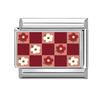 Modisches Personalisierbares DIY Rote Farbe Italienisches Charm-Armband Blume Katze Auto Herz Ziffer 9 Perle 9mm Armband Edelstahl Schmuck