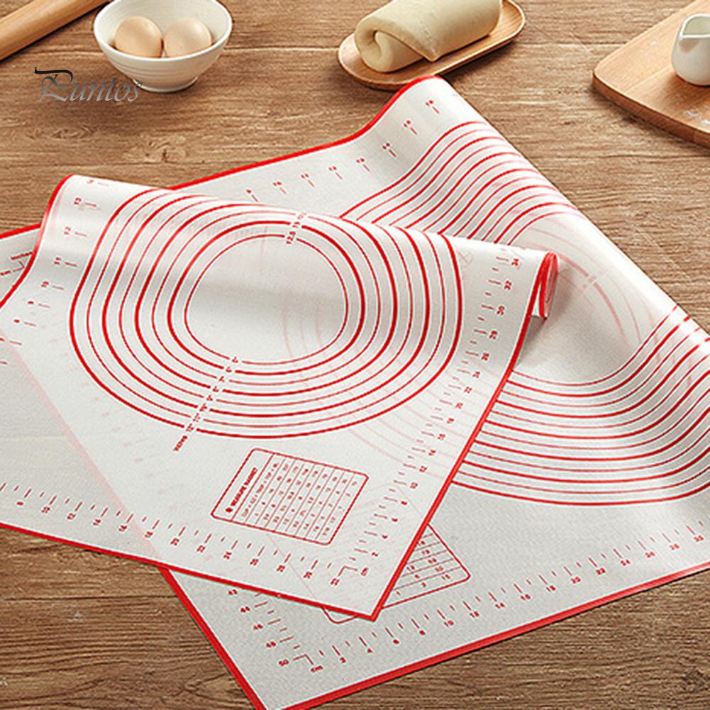 Puntos Silikon Rolling Sheet Backmatte Pad Antihaft-Backgeschirr Mehl Gebäck Teppich