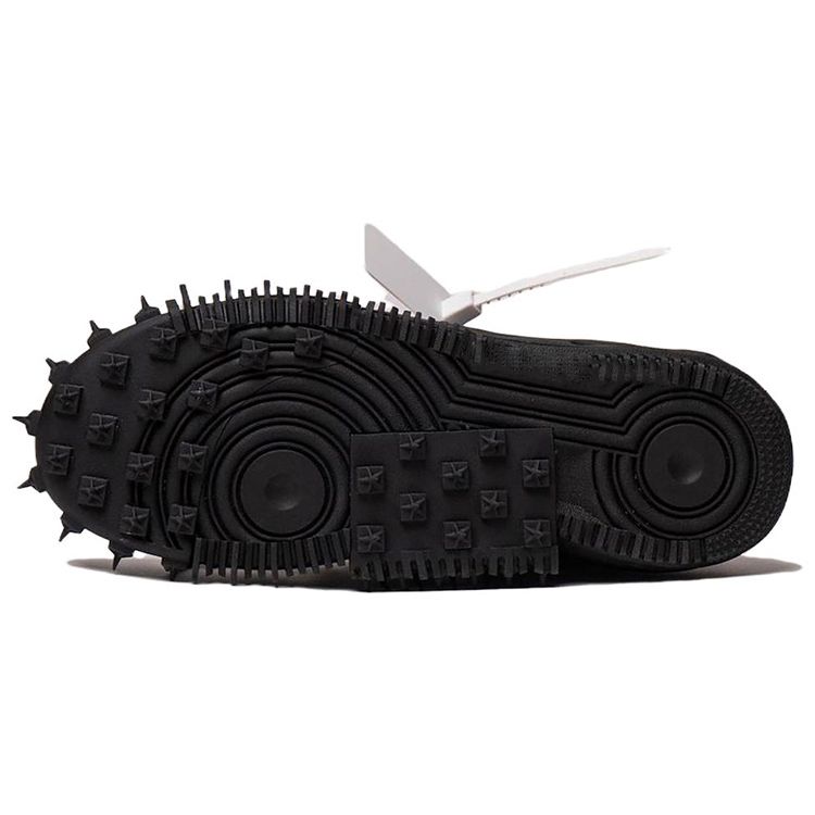 Off-White x Nike Air Force 1 Mid SP Leder Grim Reaper Herren Sneaker Schwarz DR0500-102