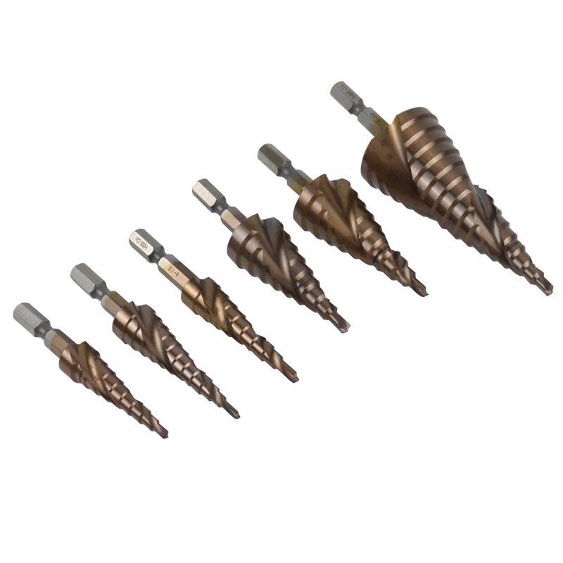Cobalt High-Speed Steel Step Drill Bit for Thin Metal and Stainless Steel