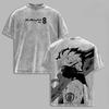 Japanese Kafka Hibino Graphic T-shirt Kaiju No. 8 Anime Washed Oversized T Shirt Men Women Clothing Cotton Short Sleeve Tees