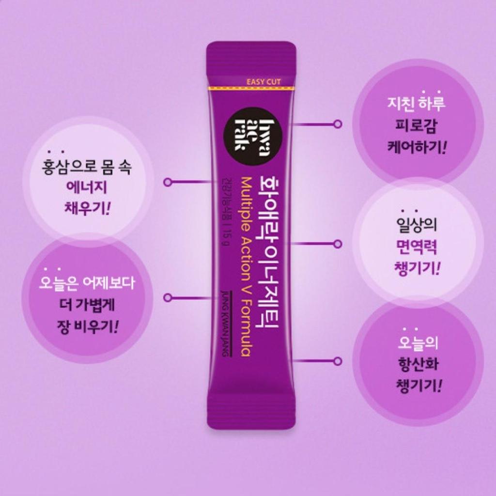 [JungKwanJang] Hwaaerak Inergetic Jelly (15g*20 Packs) Korean Health Food