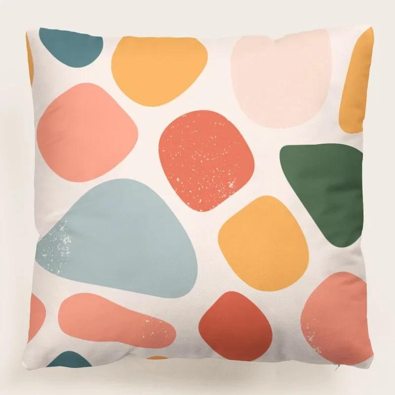 

Офисный диван Подушка для автомобиля Чехол Летний Фруктовый Свежий Радужный Принт Роскошный Домашний Декор Наволочка 66x66cm бордовый