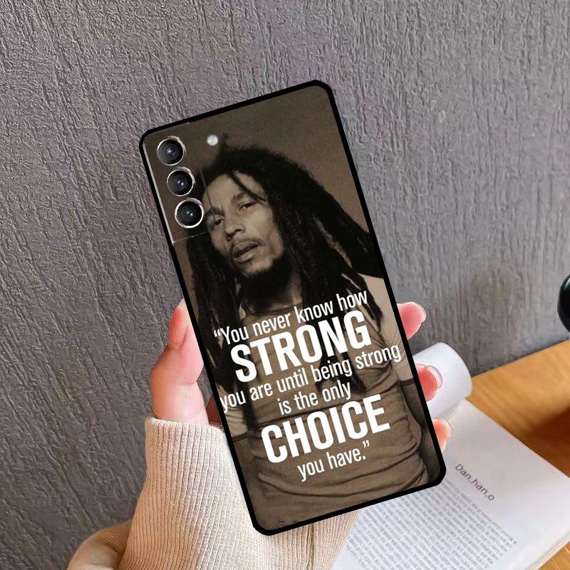 Bob Marley Zitate Rasta Reggae Weiche Hülle Für Samsung Galaxy S20 FE S21 S22 S23 Ultra Note 20 S8 S9 S10 Note 10 Plus Hülle