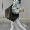 KH Suede Bucket Bag: Elegant, Simple Shoulder & Handbag for Women - Versatile Commuter & All-Match Fashion Accessory