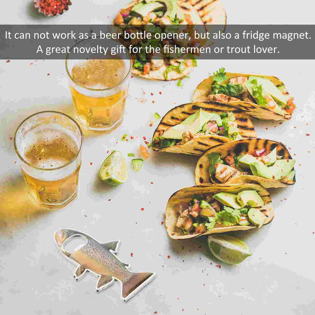 Refrigerator Magnet Keychain Bottle Opener Bartender Magnetic Beer Tin Corkscrew Outdoor Label