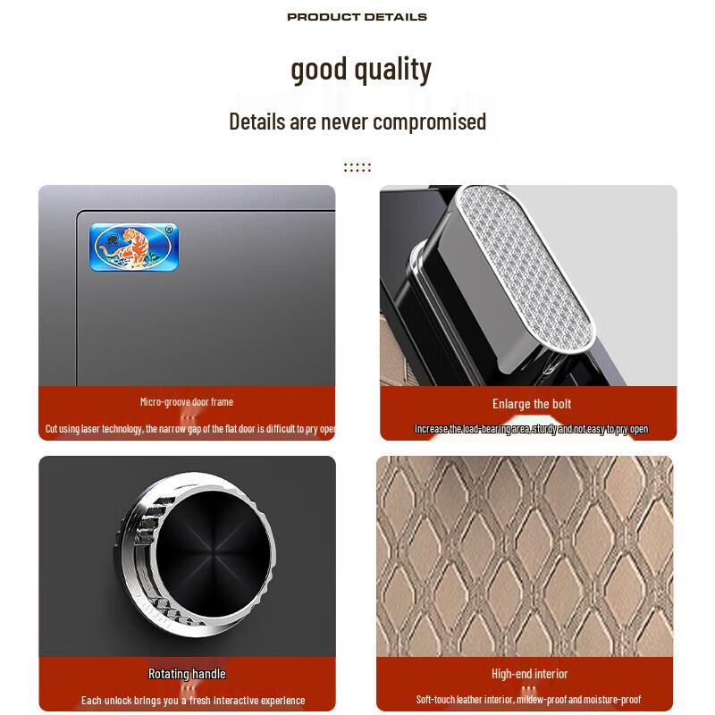 TIGER Yuelai Series 25cm Electronic Password Anti-theft Safe