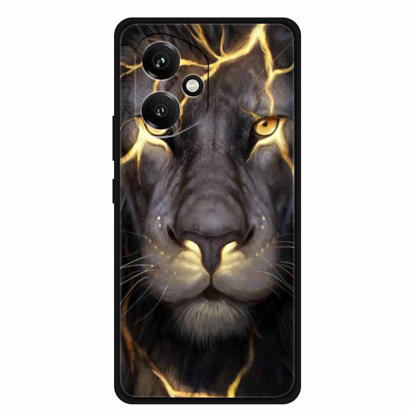 For Honor 400 5G Case Honor400 Phone Cover Wolf Lion Black Silicone Soft Coque For Honor 400 Pro 5G Back Cover Case Funda Shell