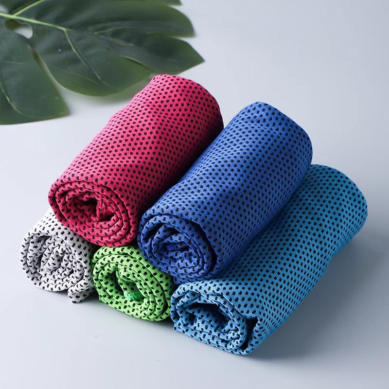 

Quick-Dry Ice Silk Sweatband - Absorbent Cooling Towel for Fitness and Running 30cm x 100cm