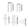 85Pcs Plantation Shutter Tilt-Rod Louvers for Staples Shutter Repair Pins Plantation Shutters Washers Repair Kit Easy To